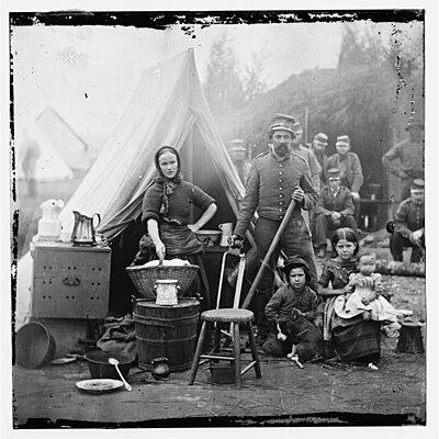 Click image for larger version

Name:	Tent life of the 31st Penn. Inf. Queen's farm, vicinity of Fort Slocum_Wash DC.jpg
Views:	290
Size:	143.1 KB
ID:	215348
