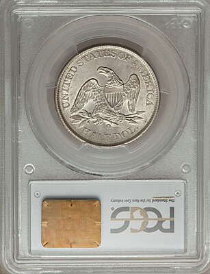 Click image for larger version

Name:	1861-O 50c WB-101 Die Pr-7 PCGS MS64 Reverse w Holder.jpg
Views:	68
Size:	157.8 KB
ID:	224494
