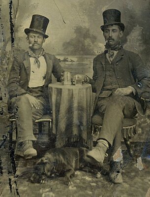 Click image for larger version

Name:	Image Men Tophats Dog Qtr Tintype.jpg
Views:	286
Size:	117.8 KB
ID:	229448