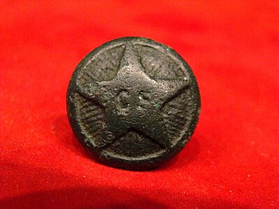 Click image for larger version

Name:	Confederate CS General Service Button (Probably from Houston Depot).jpg
Views:	933
Size:	283.7 KB
ID:	231206